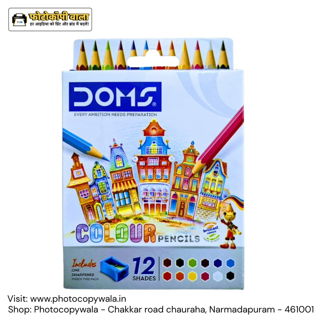 DOMS Colour Pencils 12 Shades at Kashvi Collection